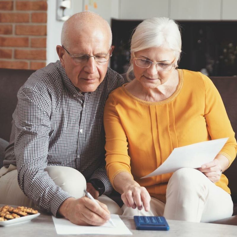 Civitas Senior Living | Seniors analyzing their finances