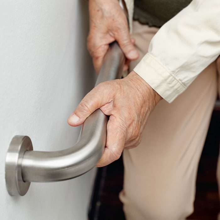 Civitas Senior Living | Senior using grab bar