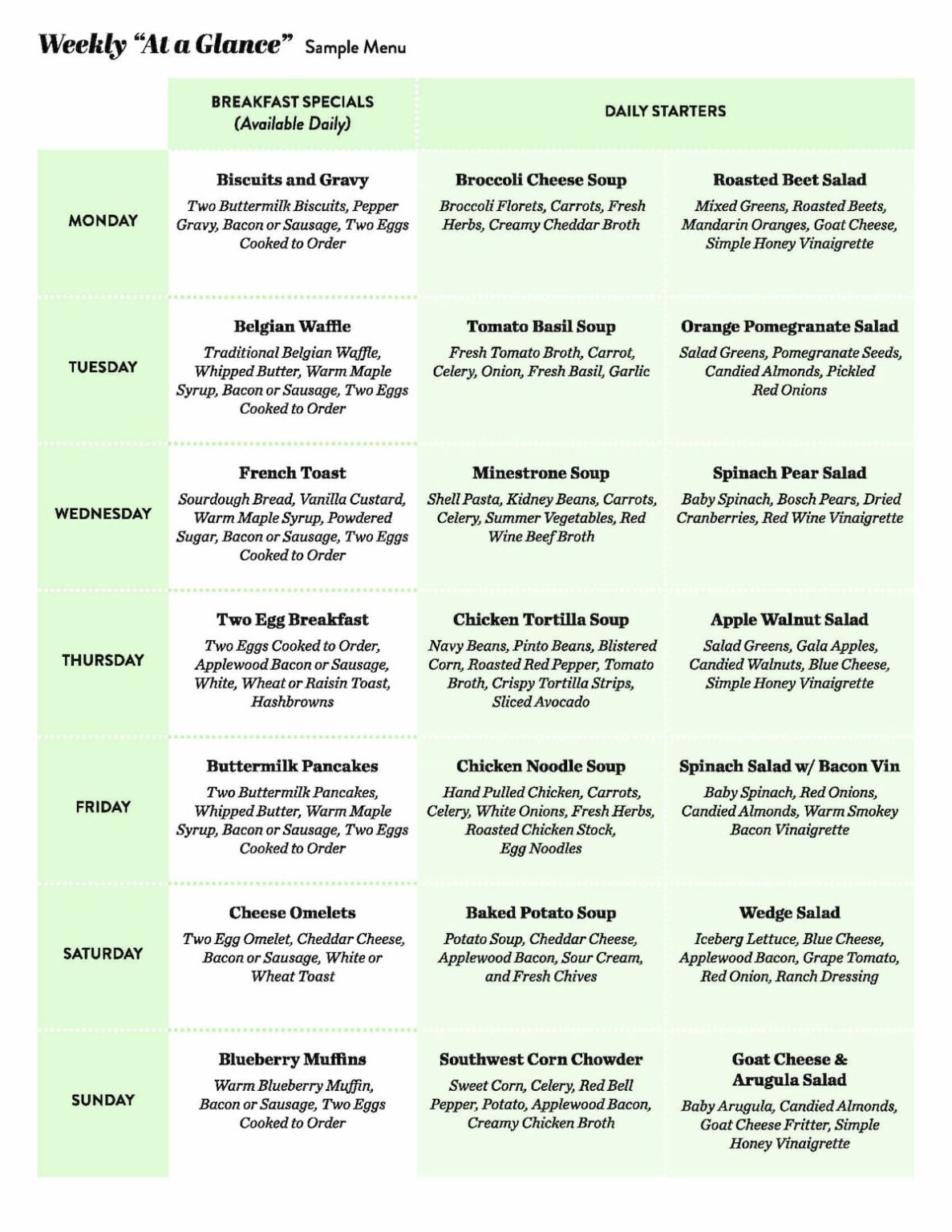 Premium Assisted Living Dietary Program in Longview, TX