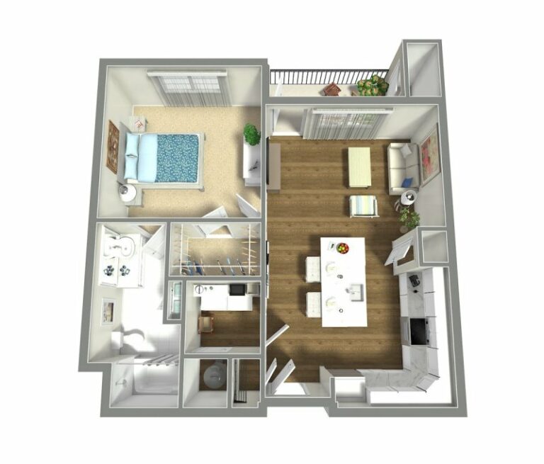 Arabella of Red Oak | Independent living, one bedroom floor plan