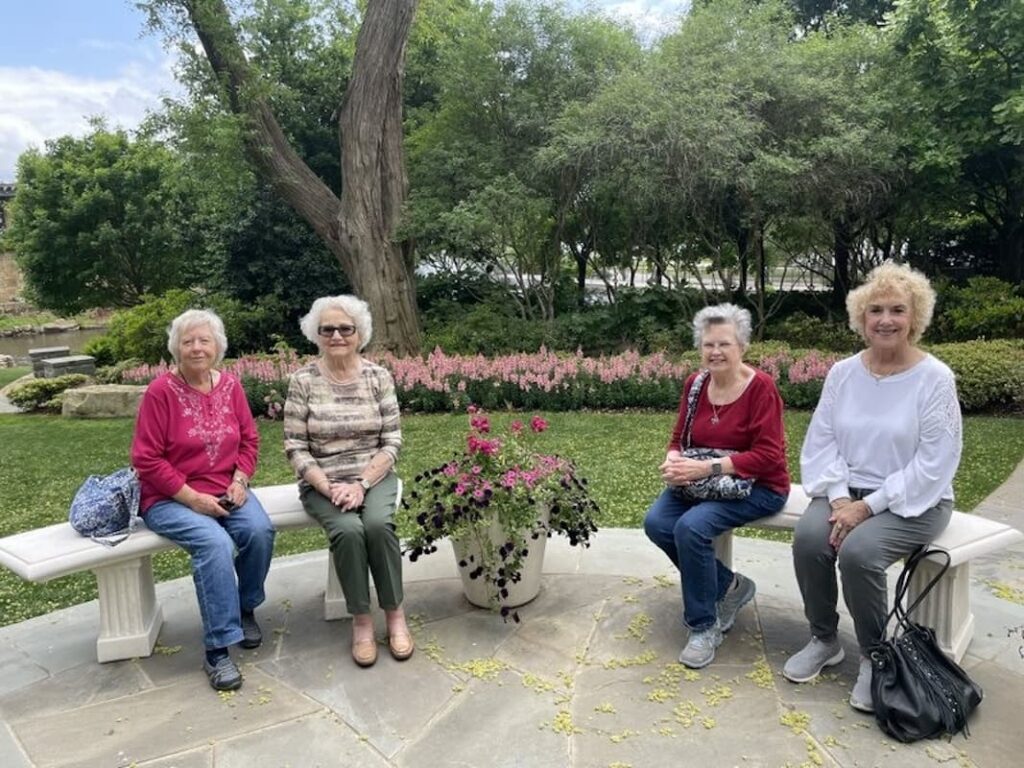 Cambridge Court | Residents Outside On A Bench