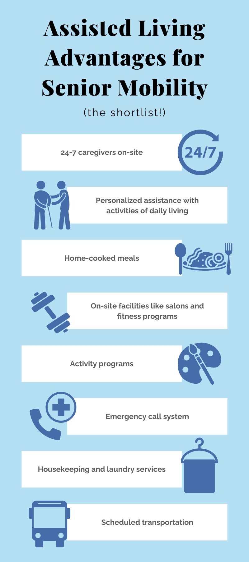 Civitas Senior Living | Assisted Living Advantages Graphic