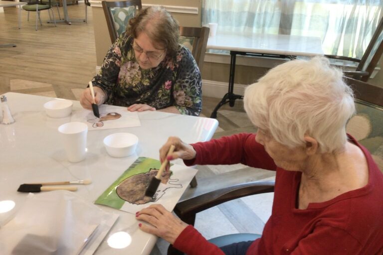 Civitas Senior Living | Seniors painting