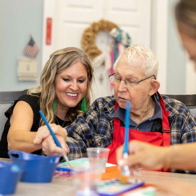 Long Creek | Memory care residents doing activities