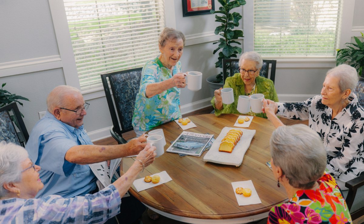 Civitas Senior Living | Seniors having coffe together