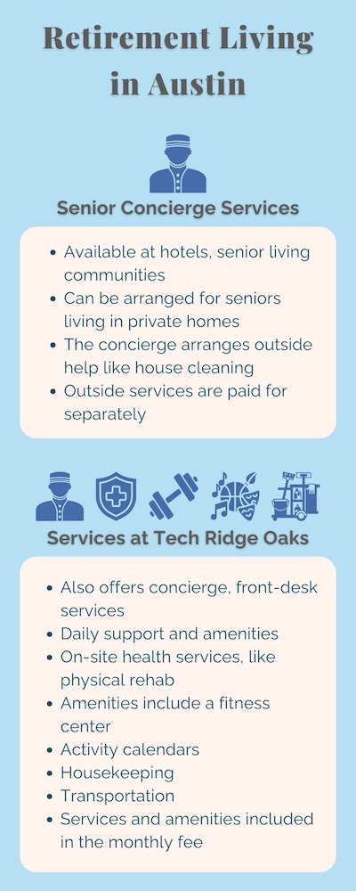 Tech Ridge Oaks | Retirement in Austin infographic