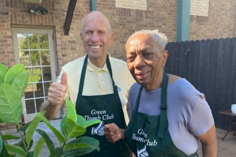 The Avenues at Fort Bend | Senior community Residents Gardening