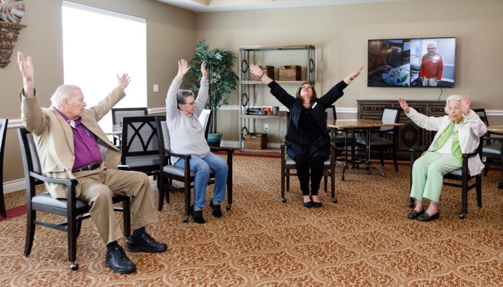 Civitas Senior Living | Residents exercising together