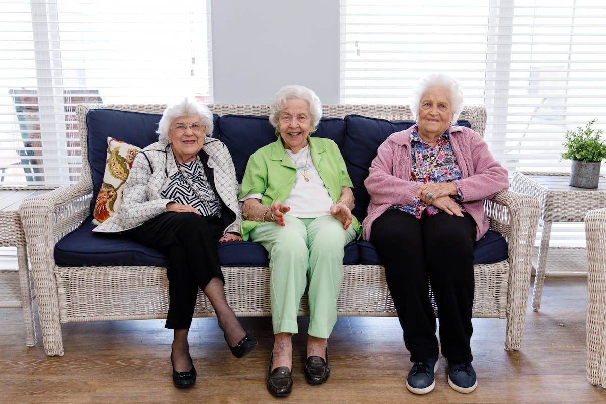 Civitas Senior Living | Three senior community residents hanging out