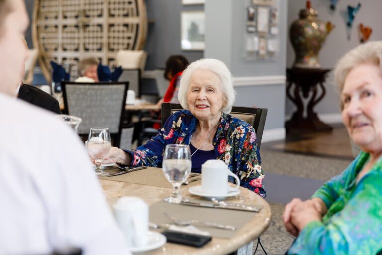 Civitas Senior Living | Senior enjoying fine dining