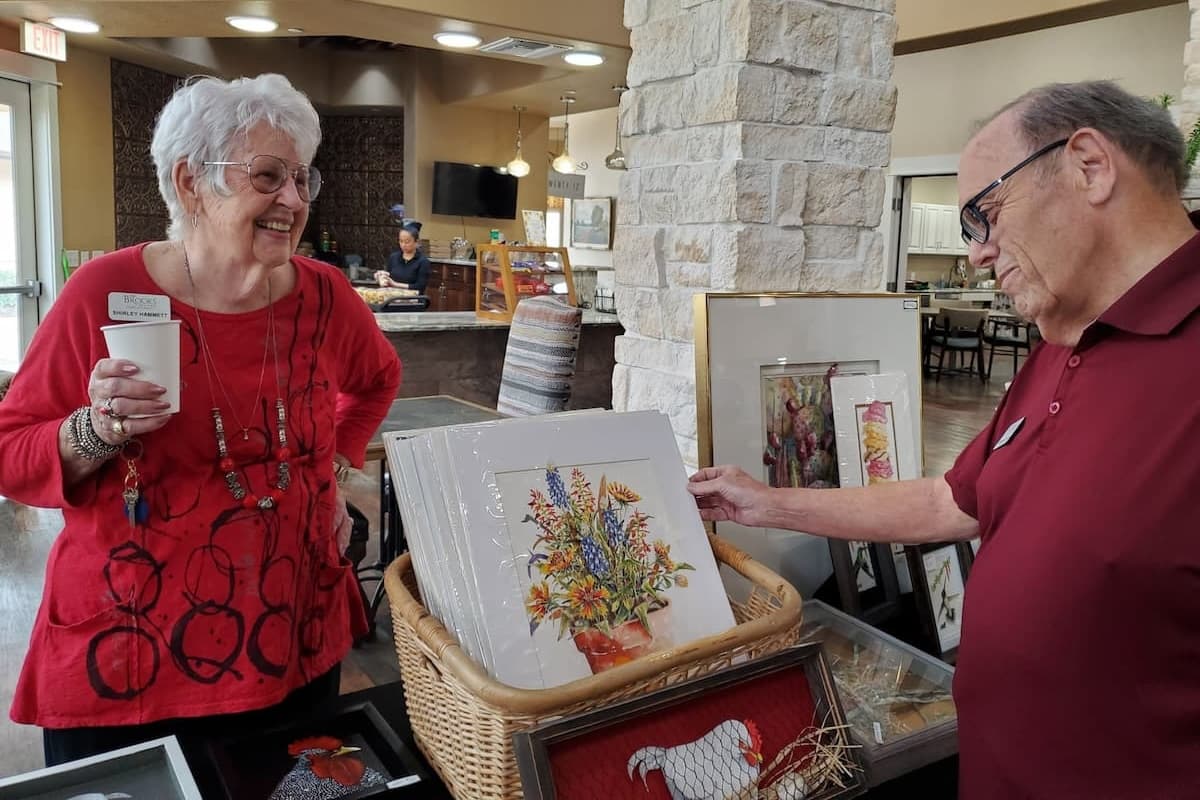 The Brooks of Cibolo | Shirley H showing her art