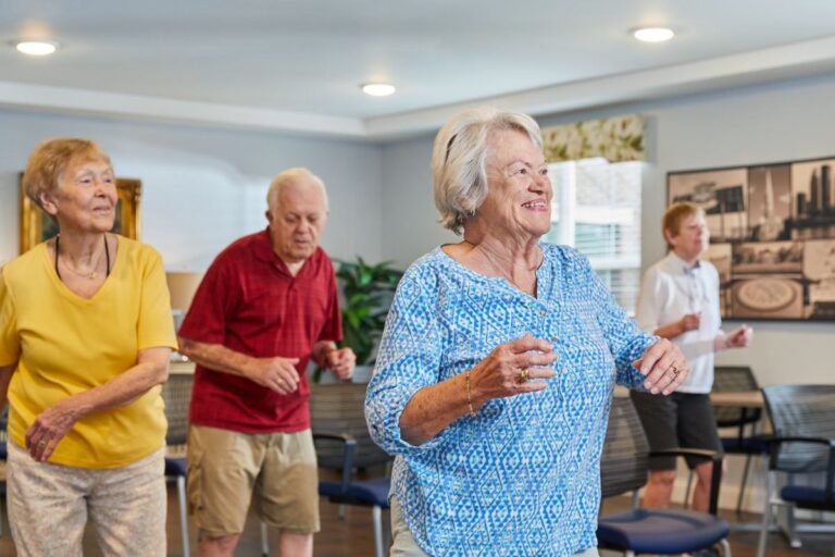 Civitas Senior Living | Seniors participating in a workout