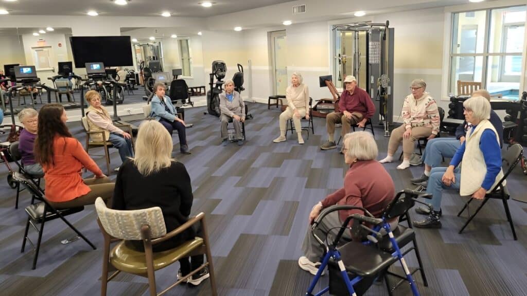 Civitas Senior Living | Residents doing group exercises